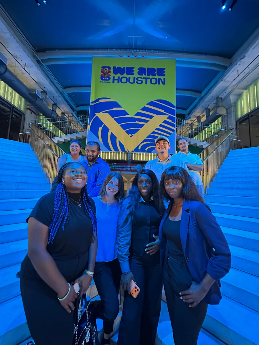 The GA Jersey Village team at the We Are Houston mural